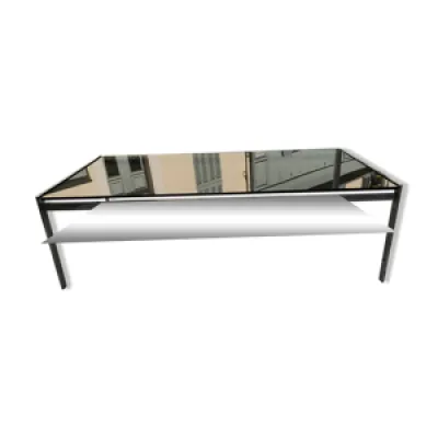 Table basse rectangulaire - verre 1970