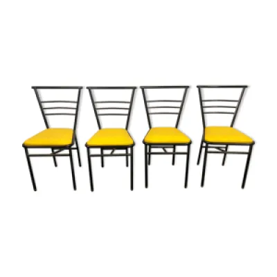 lot vintage de 4 chaises - design