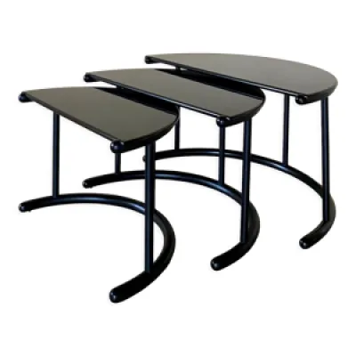 Tables  « Tria » en - bois noir
