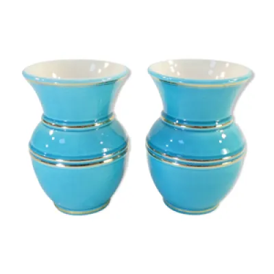 Paire de vases Verceram - bleu turquoise