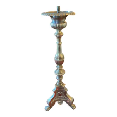 Lampe candelabre ancien - bronze grave