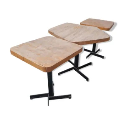 Lot de 3 tables by charlotte - perriand