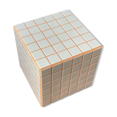 cube - blanc/orange