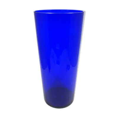 Vase de parquet bleu - cobalt