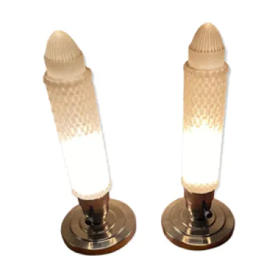 Paire petites lampes table