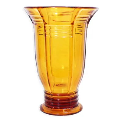 Vase Art Deco en verre