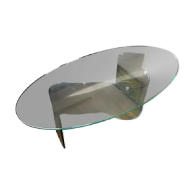 Table basse en verre - roche