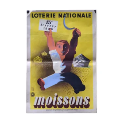 Affiche loterie nationale - 1939