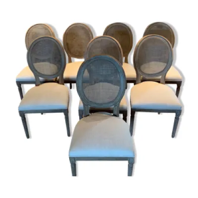 chaises bois cérusé - beige