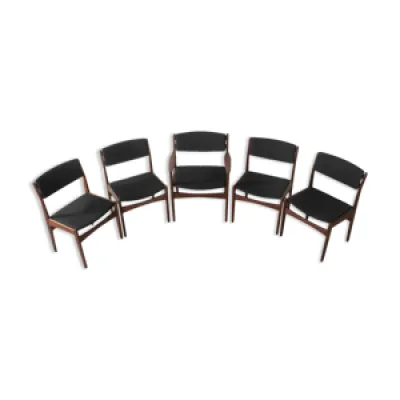 5 chaises de salle à - poul volther