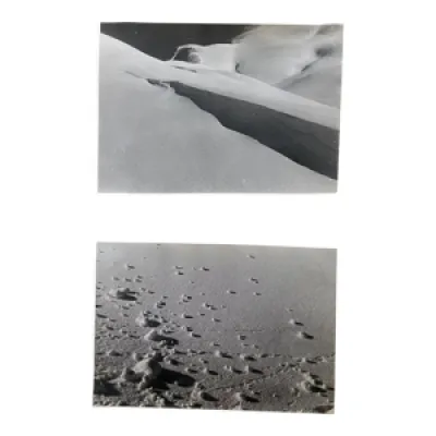 2 photographies noir - blanc