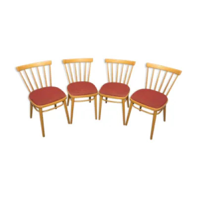ensemble de 4 chaises - 1960