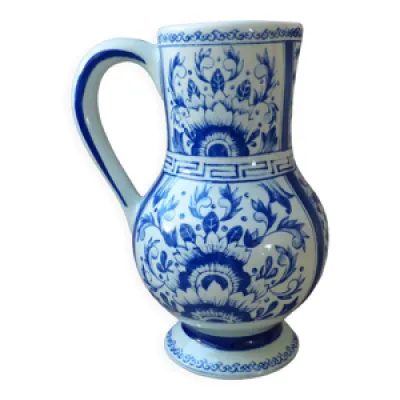Pichet delft bleu, cruche - main vase