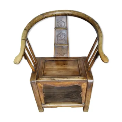Fauteuil chinois dossier - cheval