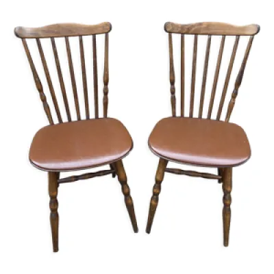 Paire de chaises baumann - 60s