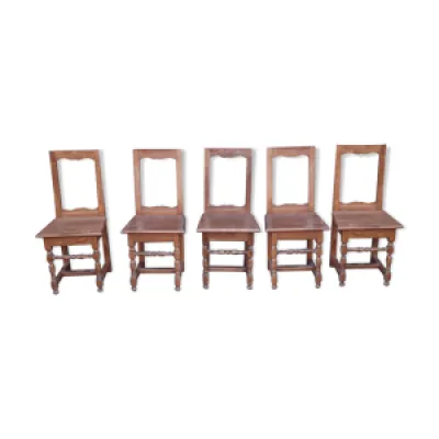 chaises rustiques en - massif