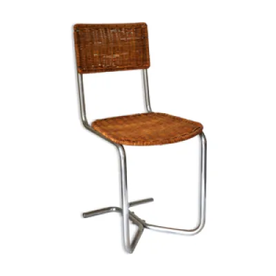 chaise de style Bauhaus - rotin