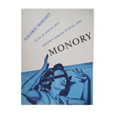 Affiche d'exposition Jacques Monory