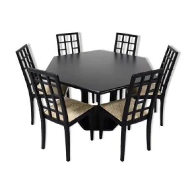 Table et 6 chaises, Thonet - post moderne