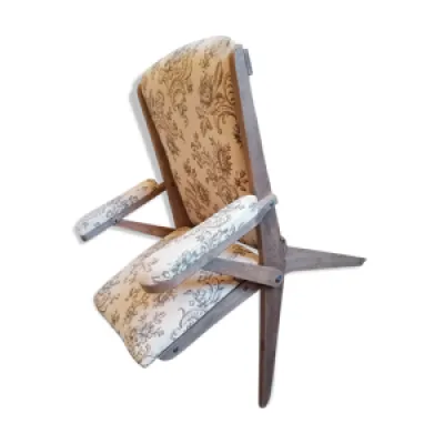 fauteuil pliant bois - 1950 style