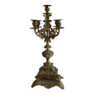 Ancien chandelier baroque - bronze