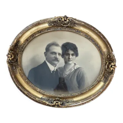 Cadre ovale portrait - couple