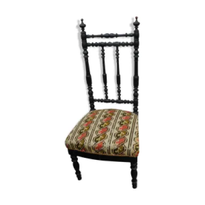 chaise Napélon III, - bois noir