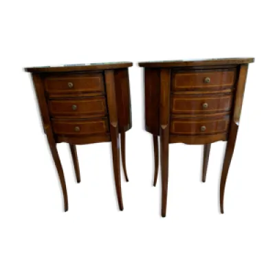 Inlaid bedside tables