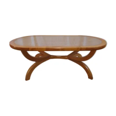 table rotin bois tamarin