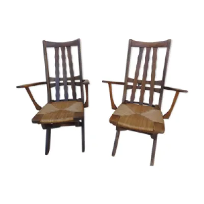 Paire de fauteuils Triconfort - 1960