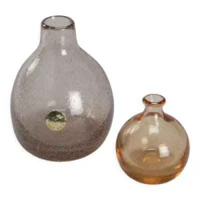 Vases en verre soufflé - 1960
