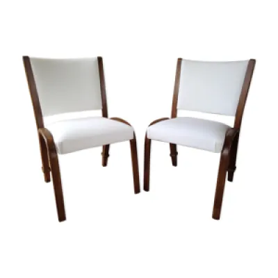 paire de chaises Bow-Wood - 1950