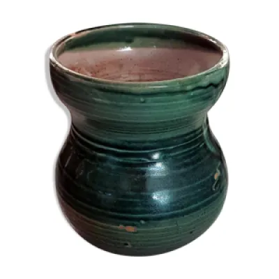 Vase céramique vert - malachite