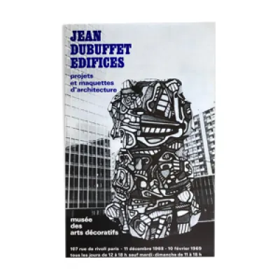 Affiche Jean Dubuffet - 1969