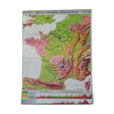 Ancienne carte MDI France - relief