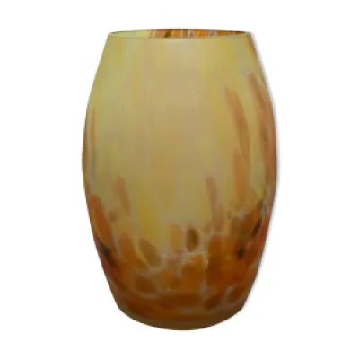 Vase en verre marmoréen - luneville