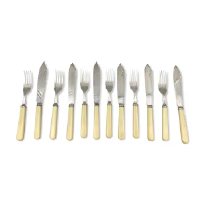 Service en metal epns - couteaux fourchettes