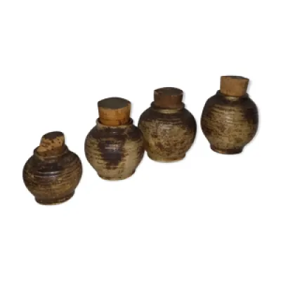 Série de 4 pot céramique - pottery