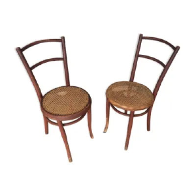 2 chaises cannées Josef - hoffmann