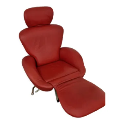 fauteuil dodo Cassina - cuir rouge