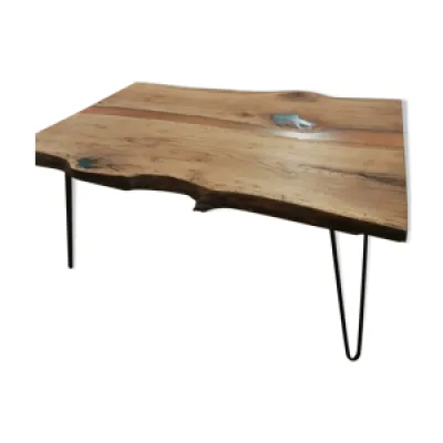 Table basse design bois - epoxy