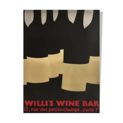 Affiche Willi's Wine - 1984
