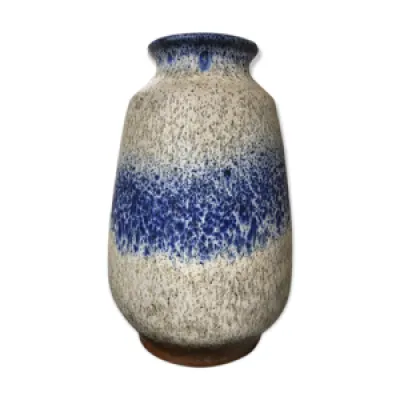 Vase scheurich bleu moucheté