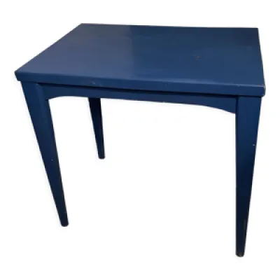 Ancienne table d’ appoint - bleue bois