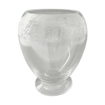 Vase globulaire en cristal - incolore