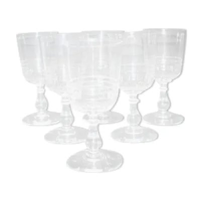 Série de 6 verres à - anciens cristal