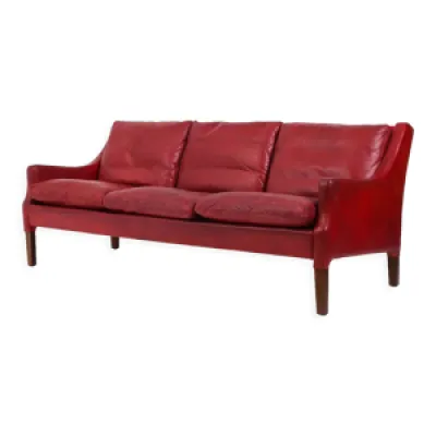 Canapé en cuir rouge - arne