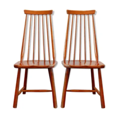 paire de chaises scandinaves,, - 1950