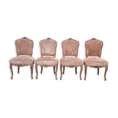 chaises de style Louis - velours