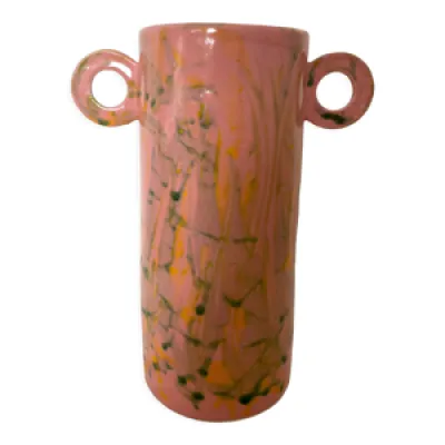 Vase en céramique rose - aux